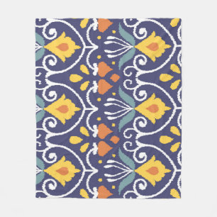 Cobertor De Velo Ikat artesanal: Tecido de Boho Étnico