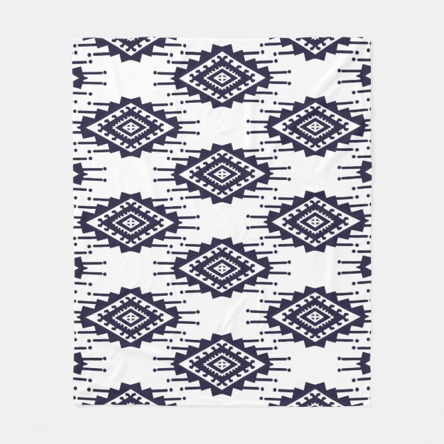Cobertor De Velo Ikat Boho Aztec Textile Motif (Frente)