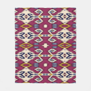 Cobertor De Velo Ikat Chevron: Elegância Étnica