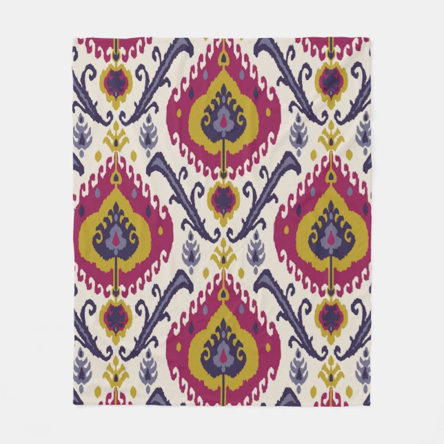Cobertor De Velo Ikat seamless pattern background Traditional patte (Frente)
