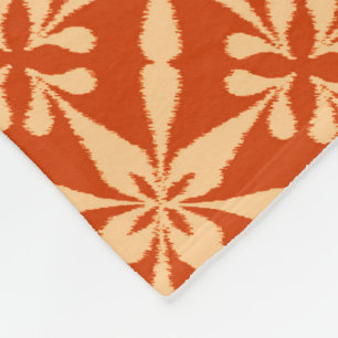 Cobertor De Velo Ikat Star Pattern - Mandarin Orange