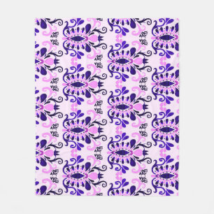 Cobertor De Velo Ikat Watercolor: Étnica Tribal Sem Olhos