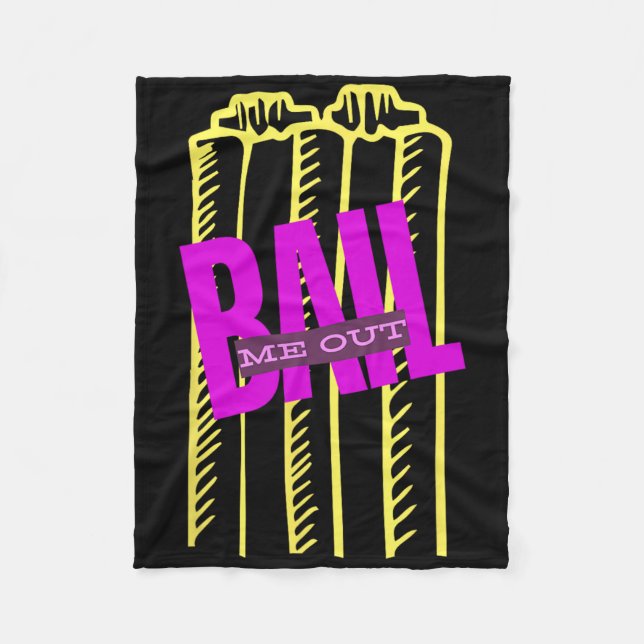 Cobertor De Velo Il Me Out Funny Wickets Cricket T20  (Frente)