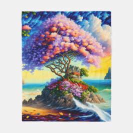 Cobertor De Velo Ilha oculta no oceano