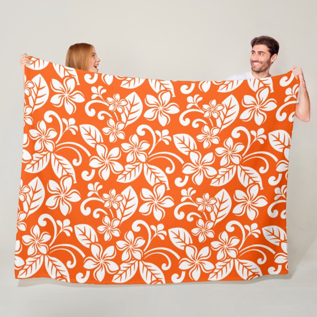 COBERTOR DE VELO ILHA PLUMÉRIA (MUITO LARANJA) (In Situ)