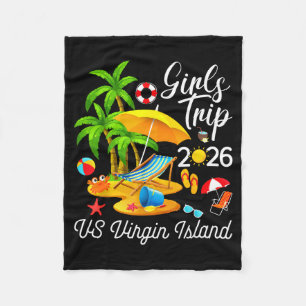 Cobertor De Velo Ilha virgem verão tropical viagem de meninas 2026 