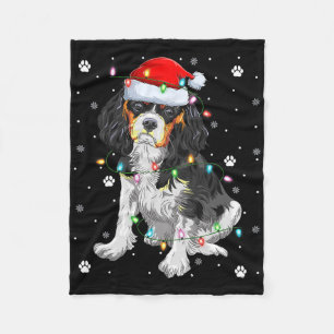 Cobertor De Velo Iluminação de Natal Santa Cavalier King Charles Sp