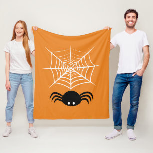 Cobertor De Velo Ilustração Assustadora de Aranha de Halloween