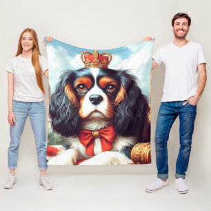 Cobertor De Velo Ilustração Cavalier King Charles Spaniel