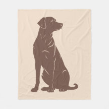 Ilustração da silhueta do labrador preto