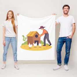 Cobertor De Velo Ilustração de Agricultura Arte