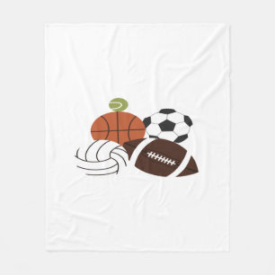 Cobertor De Velo ilustração de bola esportiva