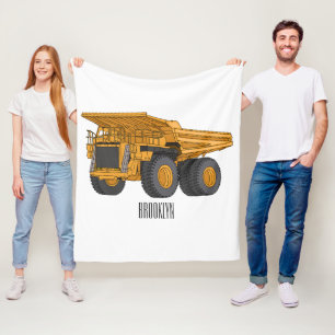 Cobertor De Velo Ilustração de desenho animado de caminhão Haul