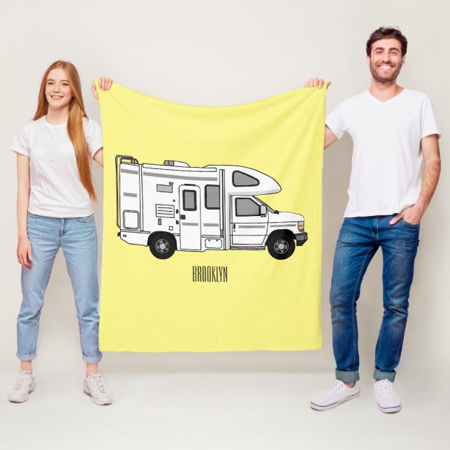 Cobertor De Velo Ilustração de desenho animado de Campervan (In Situ)
