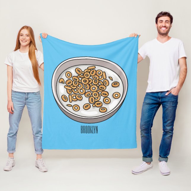 Cobertor De Velo Ilustração de desenho animado de cereais (In Situ)