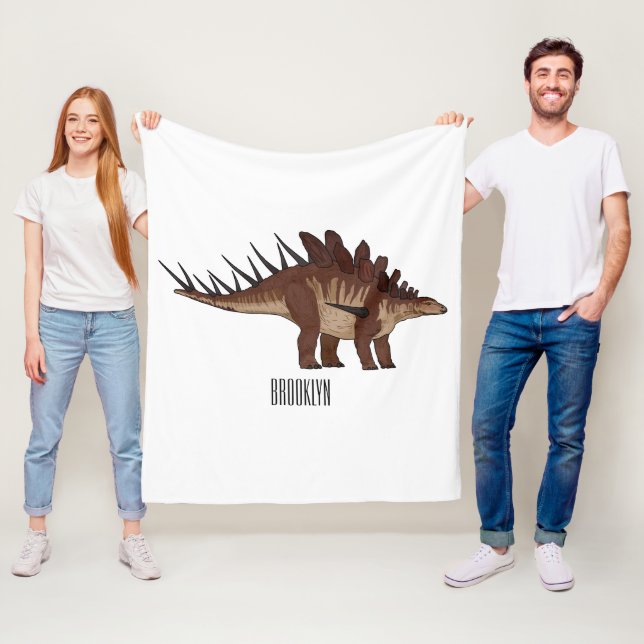 Cobertor De Velo Ilustração de desenho animado de Kentrosaurus (In Situ)