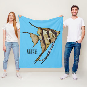 Cobertor De Velo ilustração de desenho animado de peixe-anjo