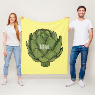 Cobertor De Velo Ilustração de desenho animado do Artichoke