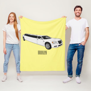 Cobertor De Velo Ilustração de desenho da limusine