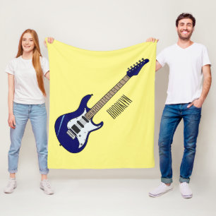 Cobertor De Velo Ilustração de desenho de guitarra elétrica