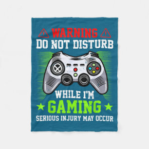 Cobertor De Velo Ilustração de Jogos de Vídeo Não Perturbe Jogos