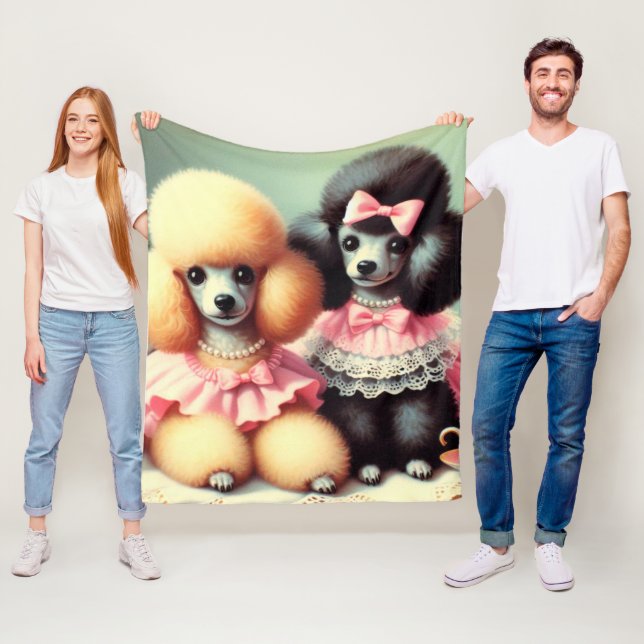 Cobertor De Velo Ilustração de Poodle em Cute (In Situ)