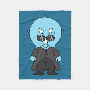 Cobertor De Velo Ilustração De Um Tricerátops Matriz.