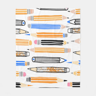 Cobertor De Velo Ilustração Desenhada à Mão Escolar