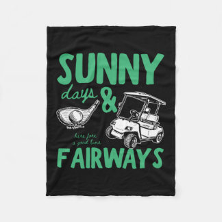 Cobertor De Velo Ilustração Dias Ensolarados e Fairways