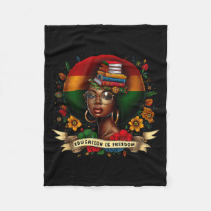 Cobertor De Velo Ilustração do Mês da História Negra da Liberdade d