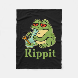 Cobertor De Velo Ilustração do Rippit Sapo Fumante