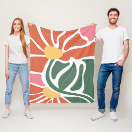 Cobertor De Velo Ilustração Floral
