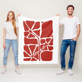 Cobertor De Velo Ilustração Floral Arte