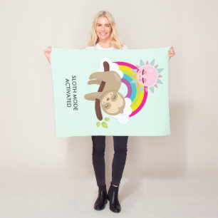 Cobertor De Velo Ilustração Funny Ativada no Modo Lúteo