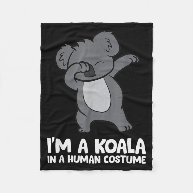 Cobertor De Velo I'm A Koala In A Human Costume Funny Koala  (Frente)