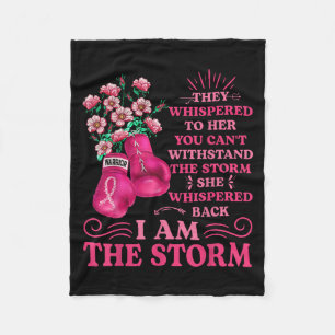 Cobertor De Velo Im A Tempestade Boxando As Mulheres De Fita Rosa D