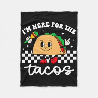 Cobertor De Velo I'm Here For The Tacos Mexican Cinco De Mayo Funny