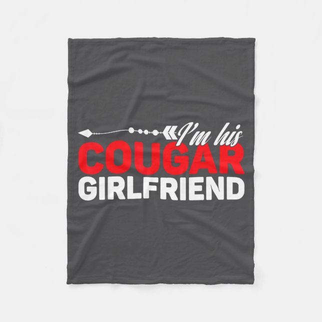 Cobertor De Velo I'm His Cougar Girlfriend Funny Matching Couples Q (Frente)
