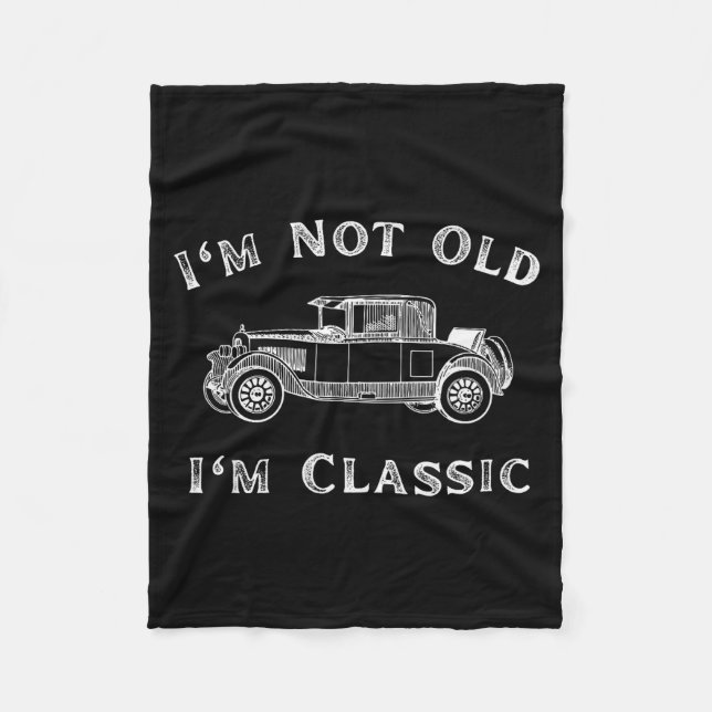 Cobertor De Velo I'm Not Old I'm Clic Funny Car Quote Retro Vehicle (Frente)