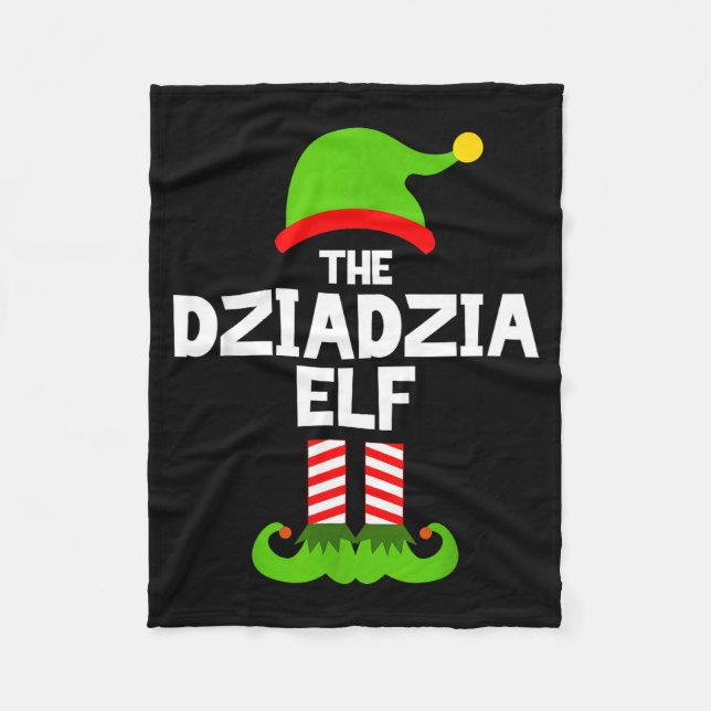Cobertor De Velo I'm The Dziadzia Elf Christmas Family Pajama Funny (Frente)