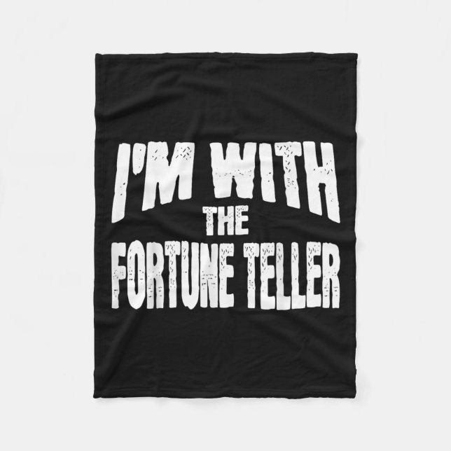 Cobertor De Velo I'm With The Fortune Teller Funny Matching Hallowe (Frente)