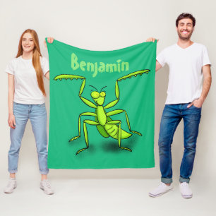 Cobertor De Velo Imagem de desenho animado de louva-a-deus engraçad