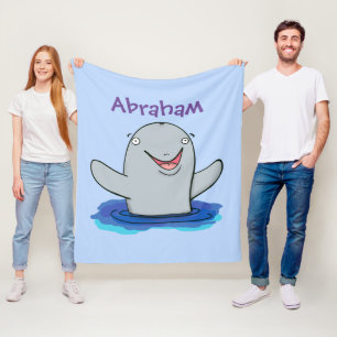 Cobertor De Velo Imagem de desenhos animados de propósito feliz e
