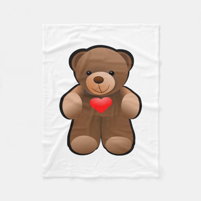 Cobertor De Velo Imagem do urso de ursinho (Frente)