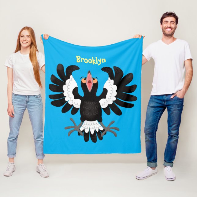 Cobertor De Velo Imagem engraçada de desenho animado australiano (In Situ)