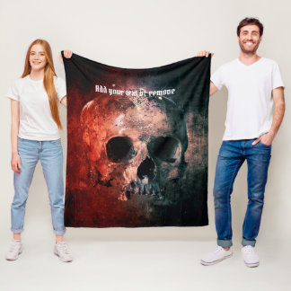 Cobertor De Velo Imagem legal de um crânio humano sem mandíbulas,