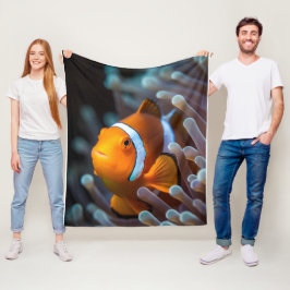 Cobertor De Velo Imagem subaquática de peixes amarelos brilhantes