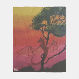 Cobertor De Velo Imagen de mi obra arte Fantasía y realidad