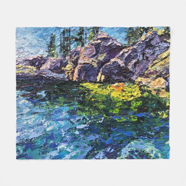 Cobertor De Velo Imagen de mi obra arte Marítimo (Frente (Horizontal))