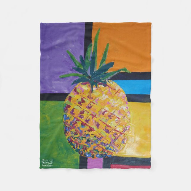 Cobertor De Velo Imagen de mi obra Piña. Serie (Frente)